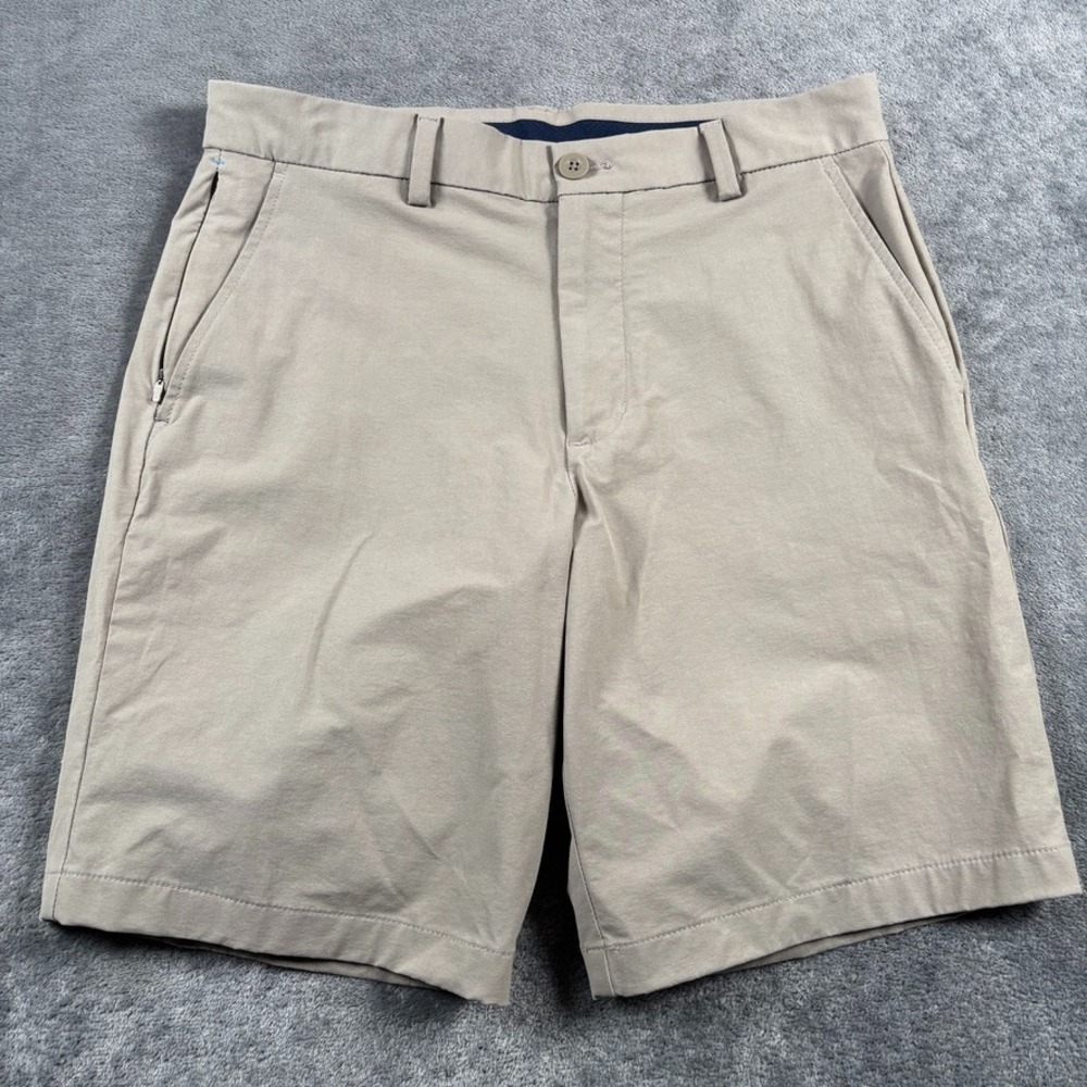 Vineyard Vines Shorts Mens 30 Beige OTG On-The-Go Performance Tech Golf Chino